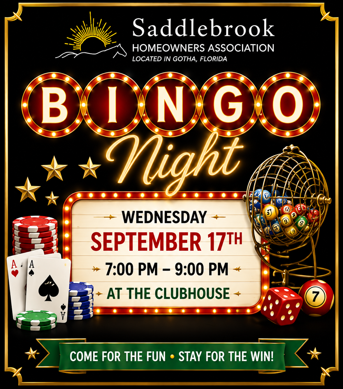 Bingo Night flyer